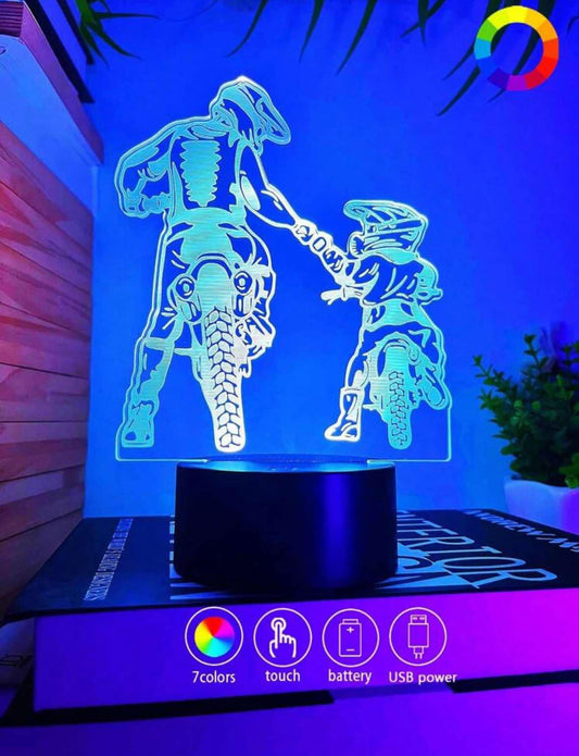 Acrylic Motorcycle LED Nightlight
