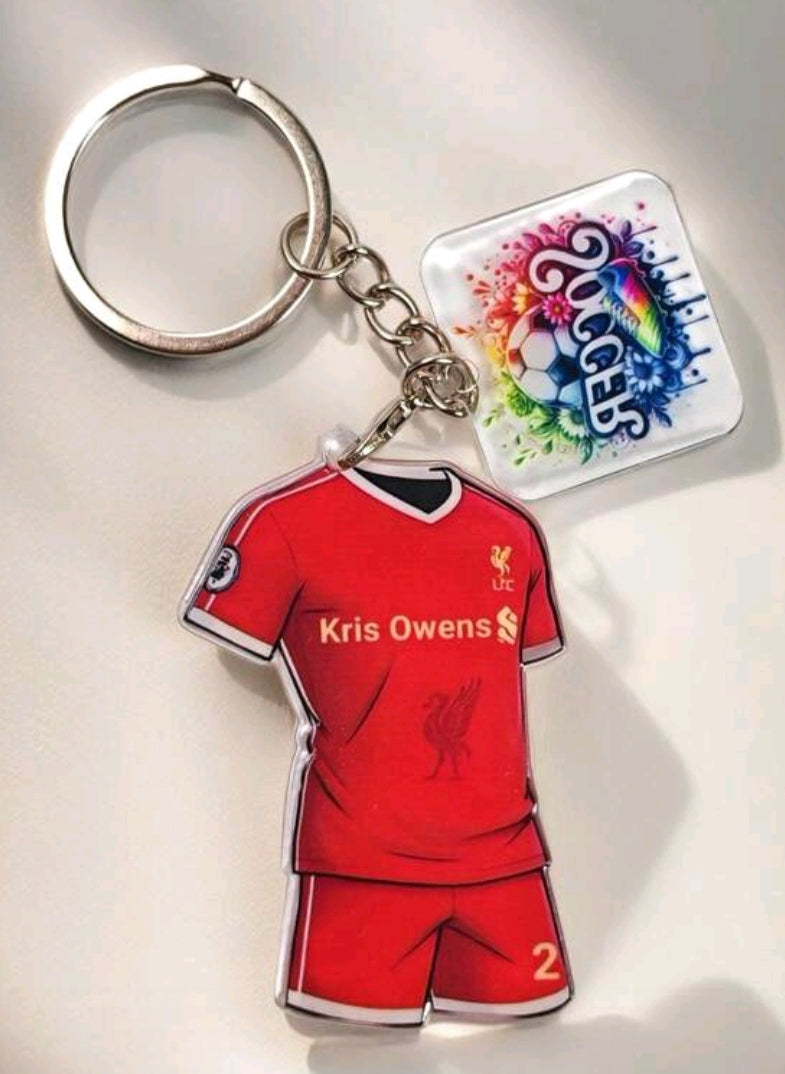 Custom Soccer Jersey Keychain