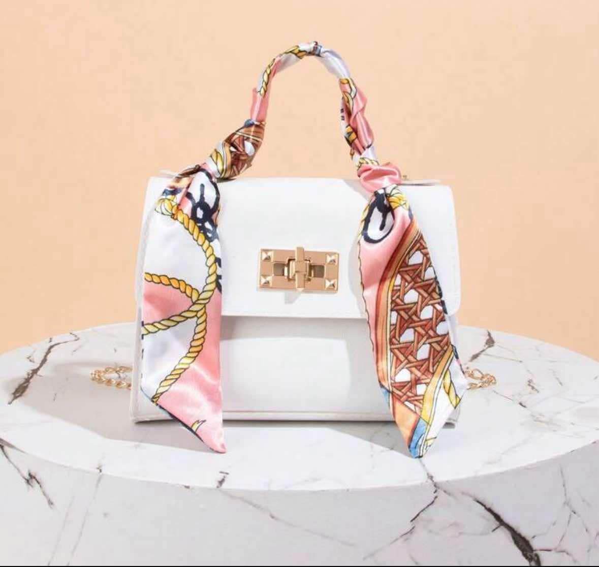 Scarf and PU Bag