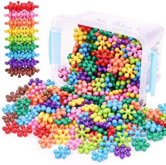 100 Pieces Snowflake Fidget Building Blocks