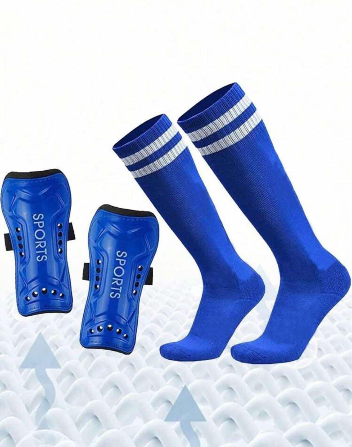 8-12 Years Shin Pads and Sock Set
