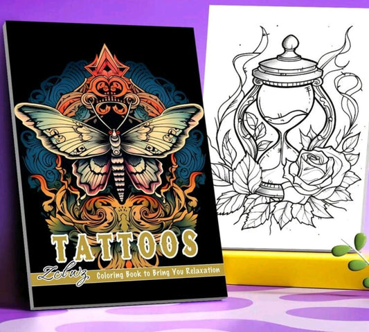 Tattoo Design Colouring Book