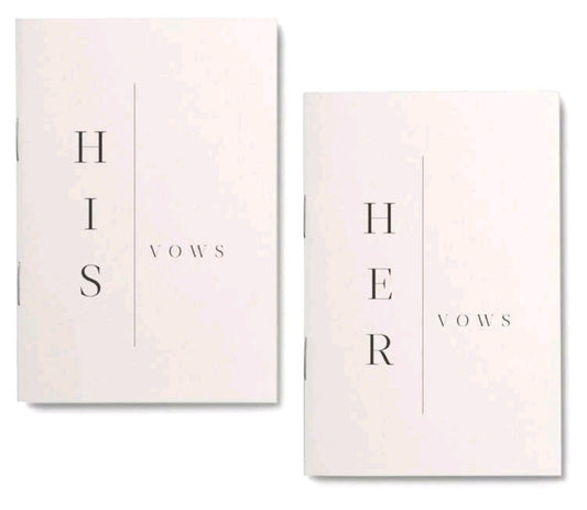 His and Hers Vow Book