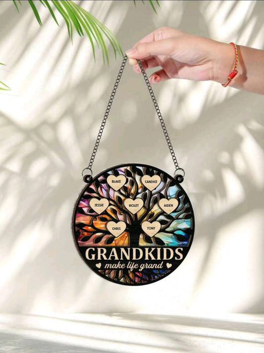 Grandkids Makes Life Grand Hanging Ornament