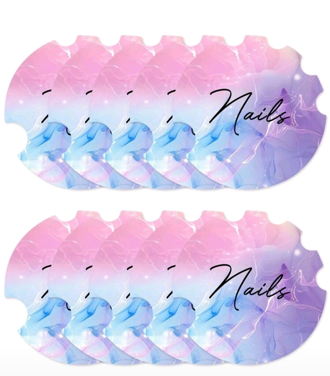 10 Nail Display Cards