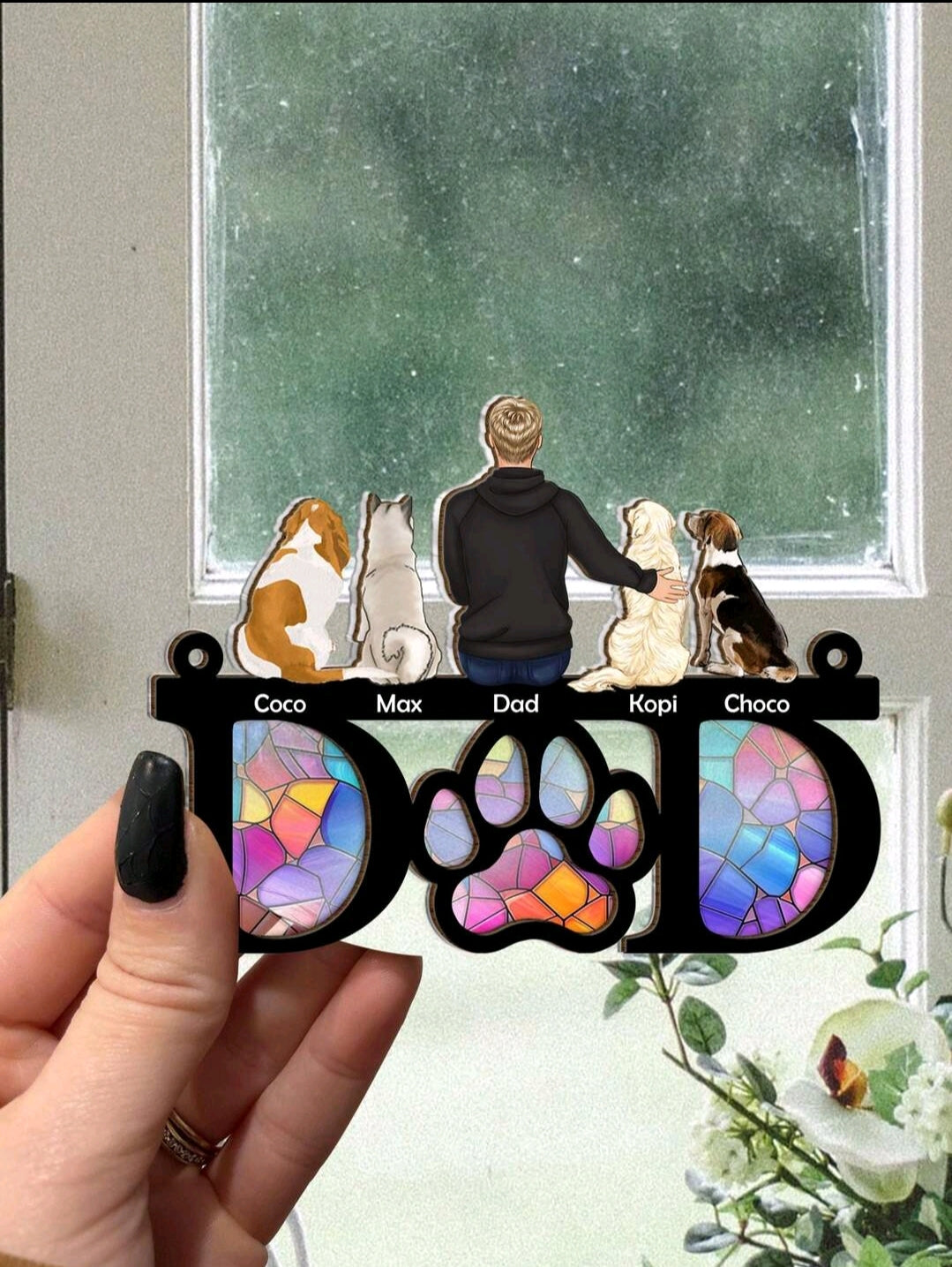 Dog Dad Hanging Ornament