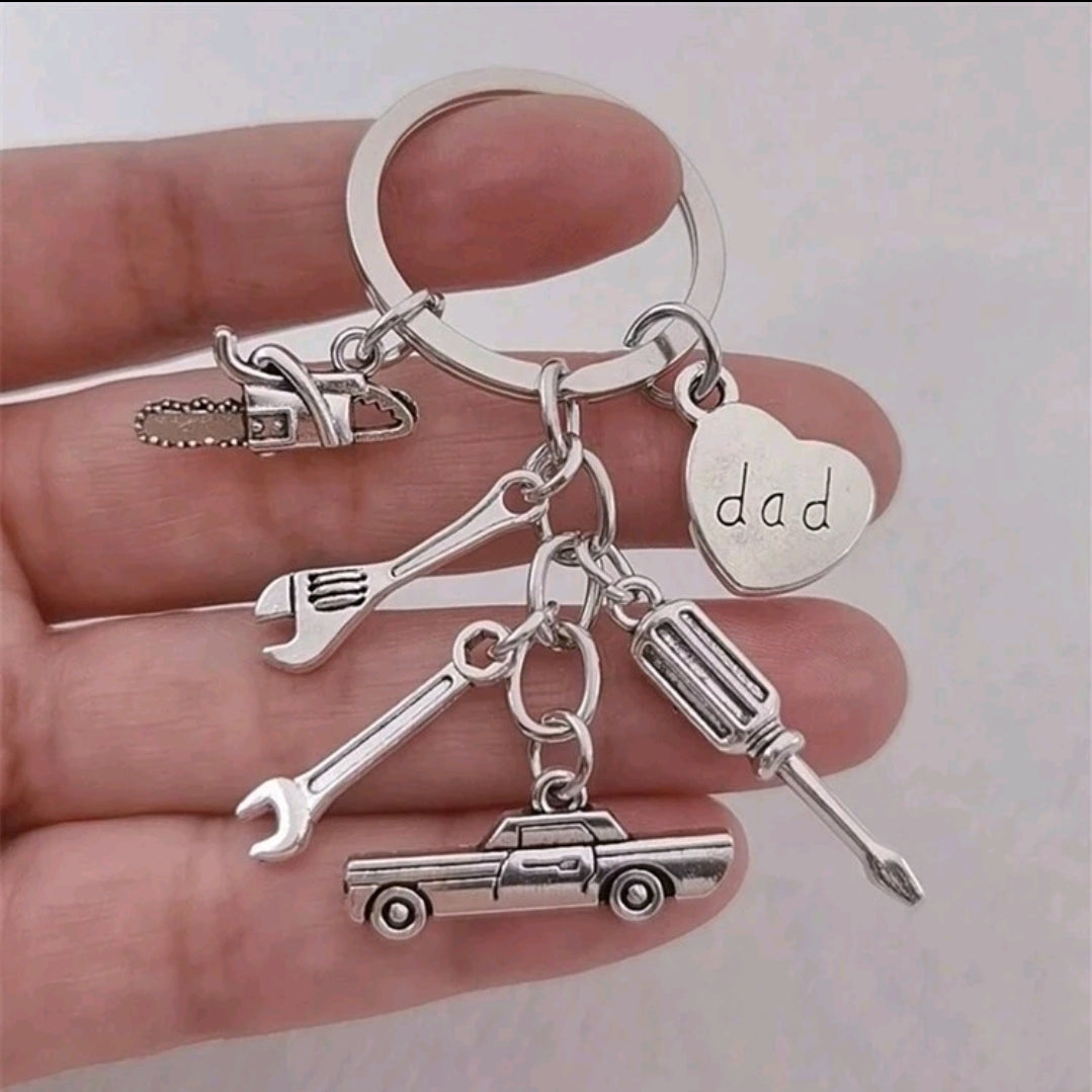 Dad Charm Keyring