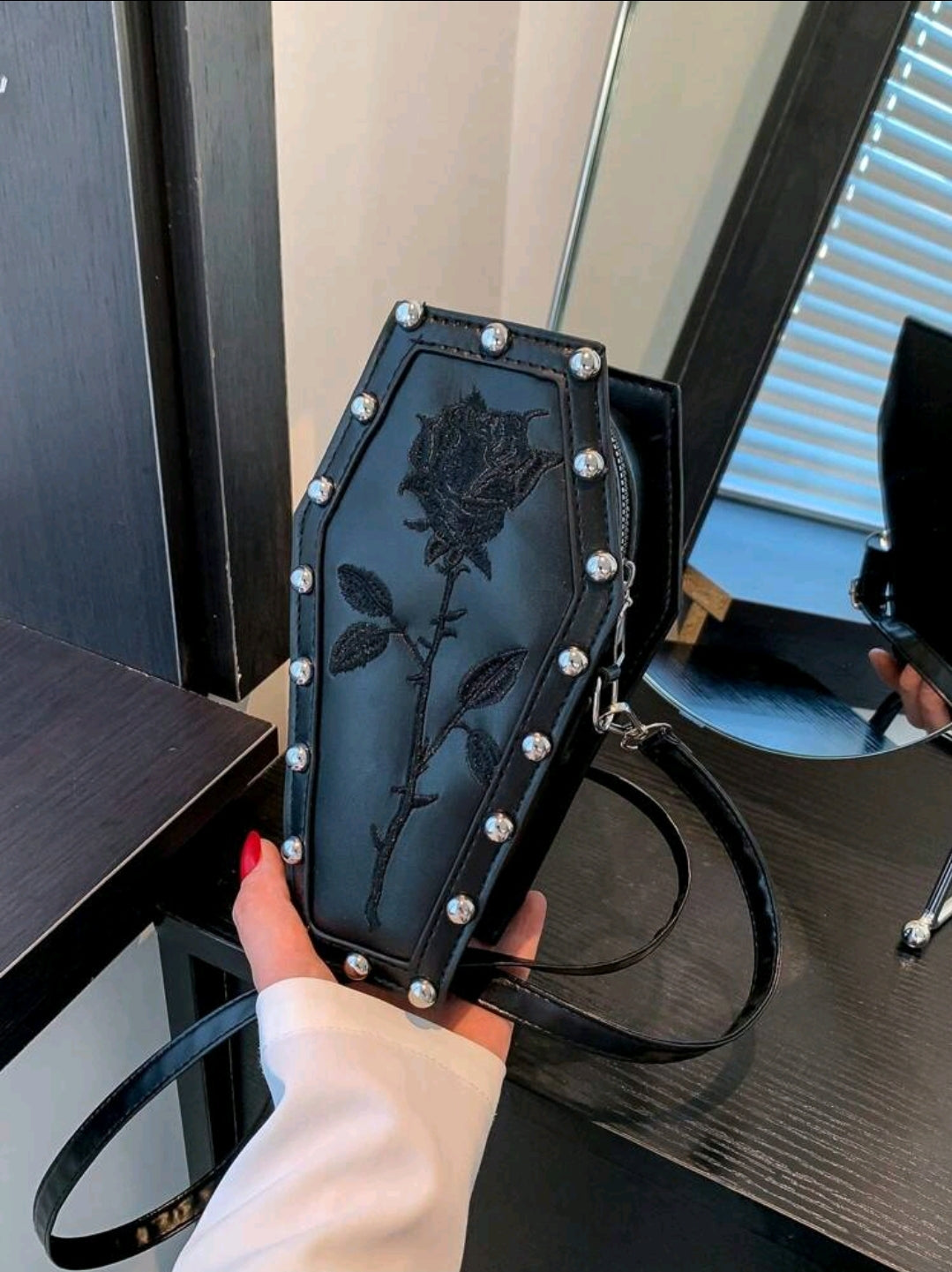 Rose Coffin Bag