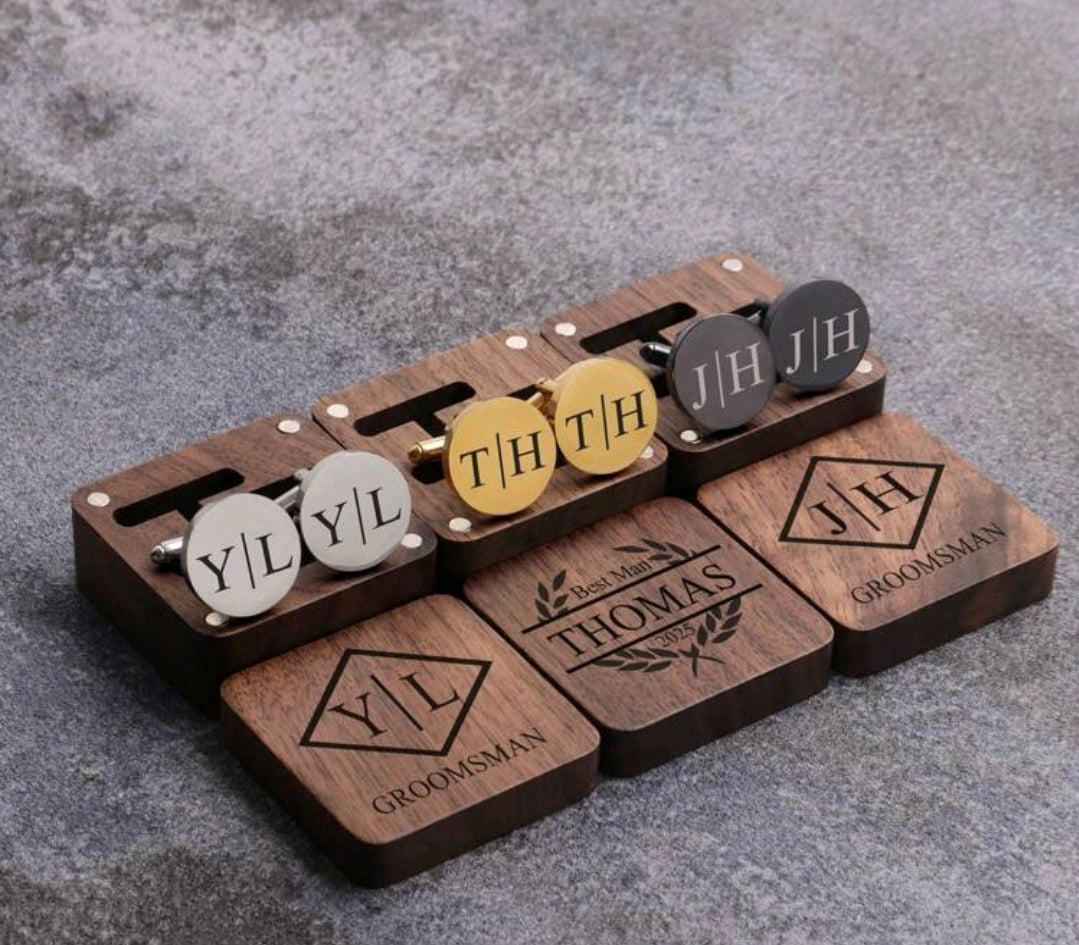 Personalised Groomsmen Cufflinks