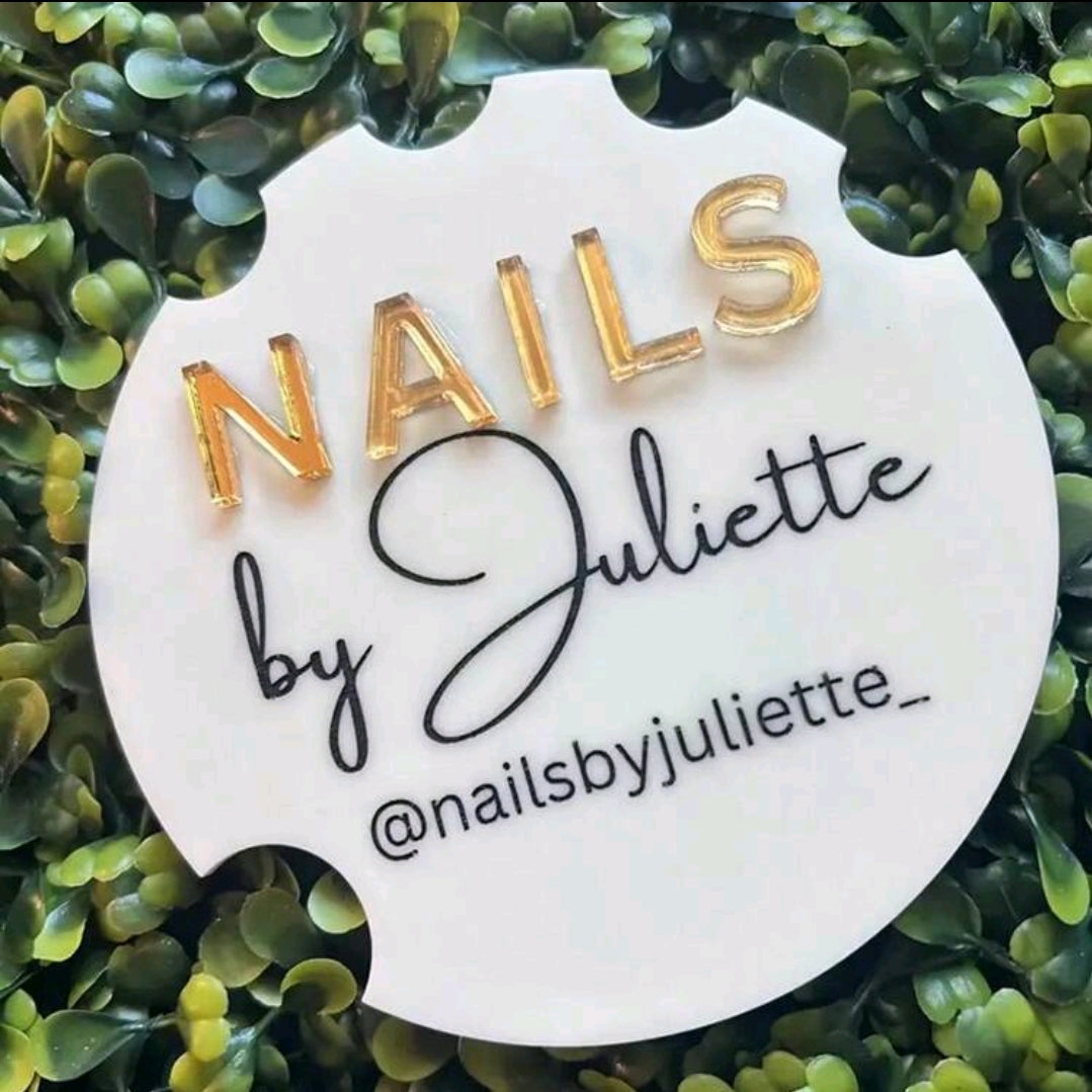 Personalised 4D Nail Acrylic Display